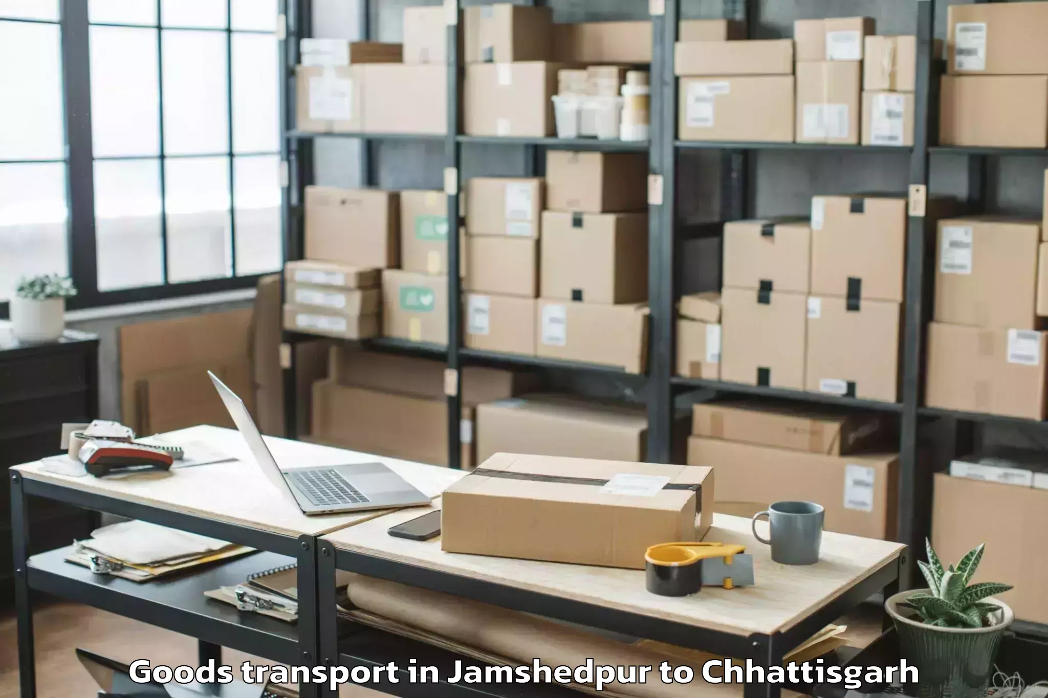 Leading Jamshedpur to Abhanpur Goods Transport Provider